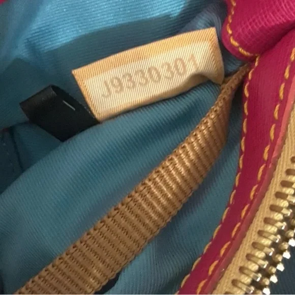 Dooney & Bourke Black Patent Leather and Tan Leather trim tote. Medium to Large. - Picture 6 of 8